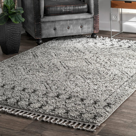 Nuloom Vasiliki Moroccan Gcdi02B Gray Rug.