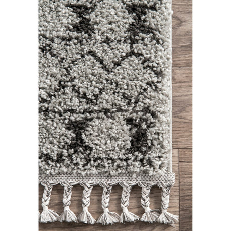 Nuloom Vasiliki Moroccan Gcdi02B Gray Rug.