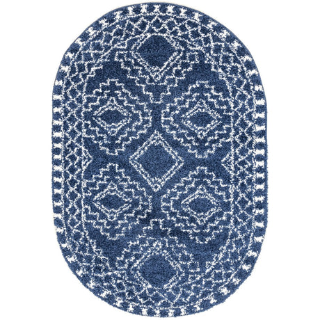 Nuloom Vasiliki Moroccan Nva1836A Blue Rug.