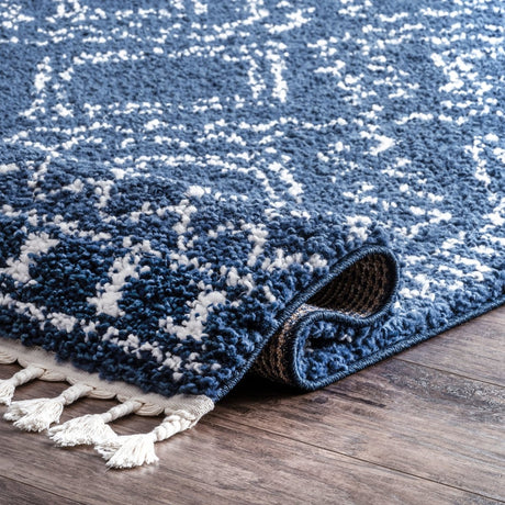 Nuloom Vasiliki Moroccan Nva1836A Blue Rug.