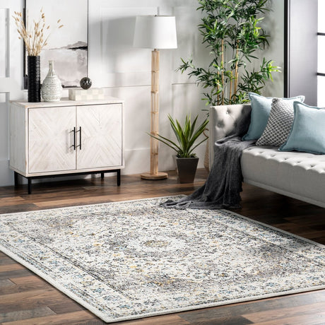 Nuloom Verona Persian Rzbd07B Gray Rug.