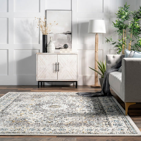 Nuloom Verona Persian Rzbd07B Gray Rug.