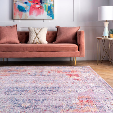 Nuloom Vintage Elmer Nvi2203A Blush Rug.