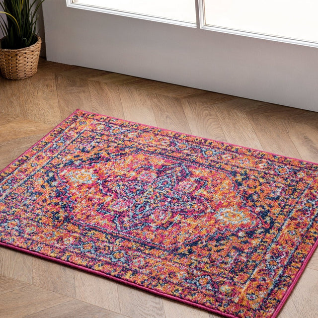 Nuloom Vintage Jaclyn Rzbd32A Pink Rug.