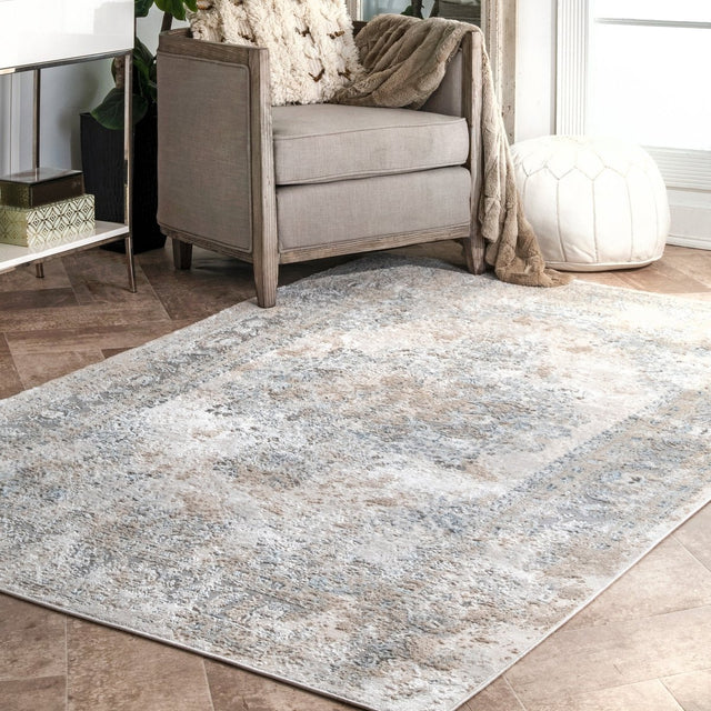 Nuloom Vintage Jodee Cfdr04B Silver Rug.