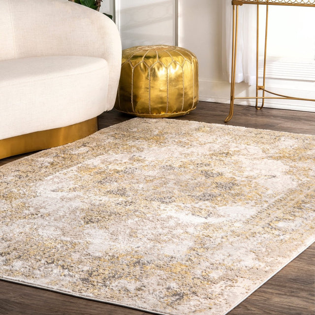 Nuloom Vintage Jodee Nvi1597A Gold Rug.