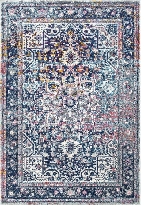 Nuloom Vintage Lilah Nvi3138A Blue Rug.