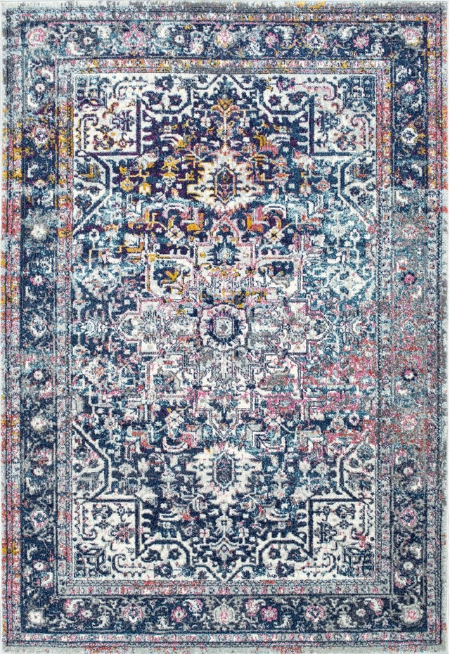 Nuloom Vintage Lilah Nvi3138A Blue Rug.