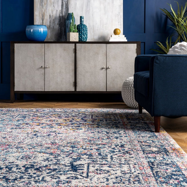 Nuloom Vintage Lilah Nvi3138A Blue Rug.