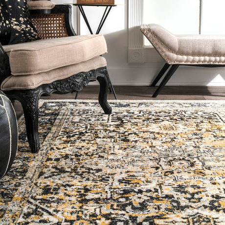 Nuloom Vintage Lilah Nvi3138B Gold Rug.