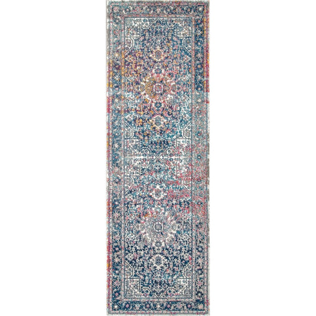 Nuloom Vintage Lilah Rzbd38A Blue Rug.