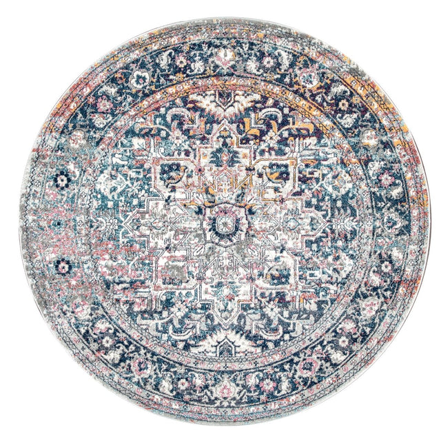 Nuloom Vintage Lilah Rzbd38A Blue Rug.