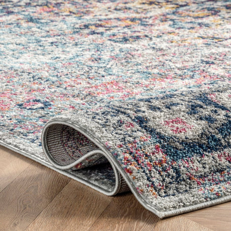 Nuloom Vintage Lilah Rzbd38A Blue Rug.