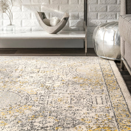 Nuloom Vintage Minta Nvi3134B Gold Rug.