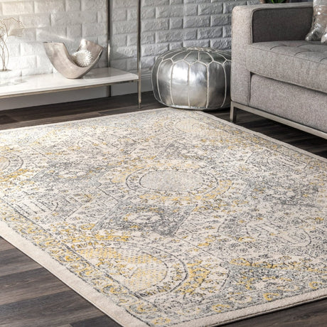 Nuloom Vintage Minta Nvi3134B Gold Rug.