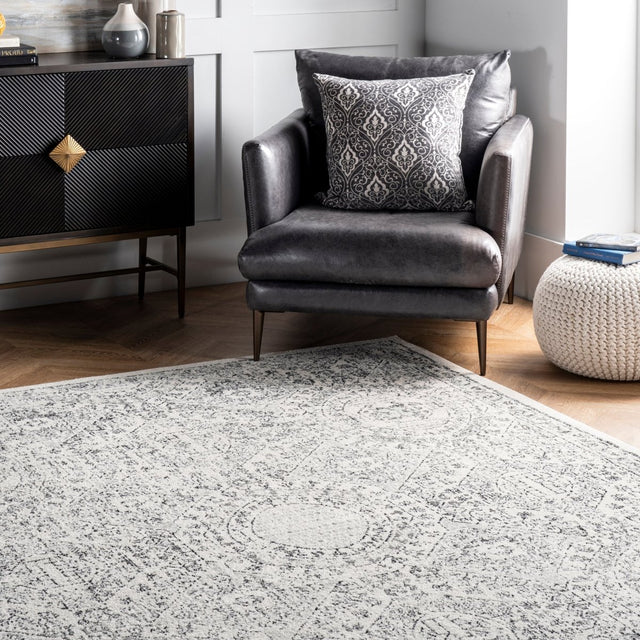 Nuloom Vintage Minta Nvi3134C Gray Rug.