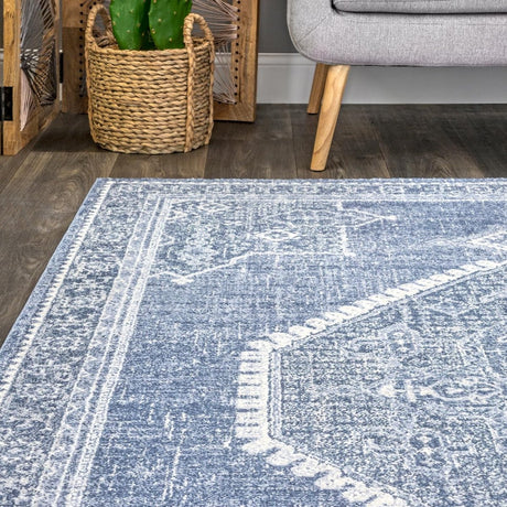 Nuloom Vintage Persian Isla Nvi3091A Blue Rug.