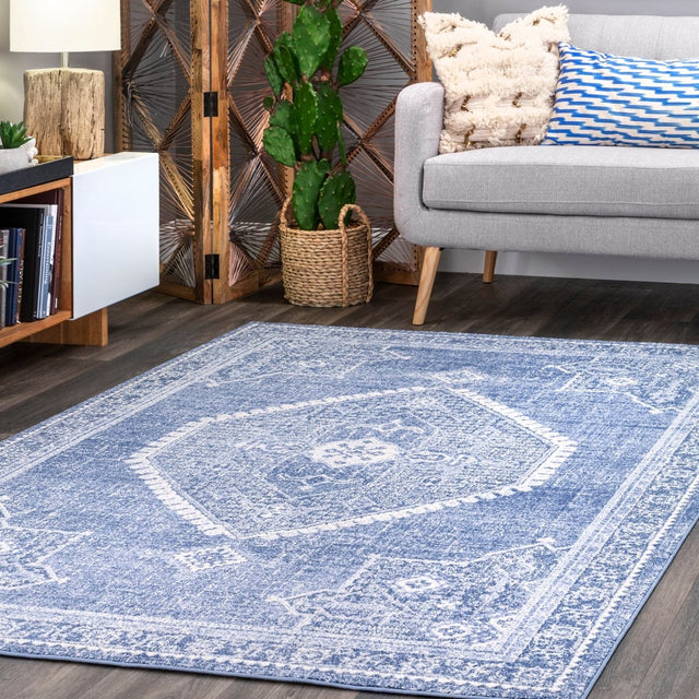 Nuloom Vintage Persian Isla Nvi3091A Blue Rug.