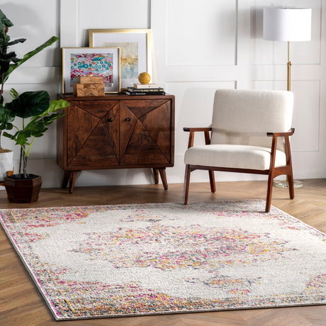 Nuloom Vintage Tabitha Nvi3137F Pink Rug.