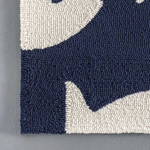 Nuloom Vivienne Hand Hooked Nvi1985A Navy Rug.