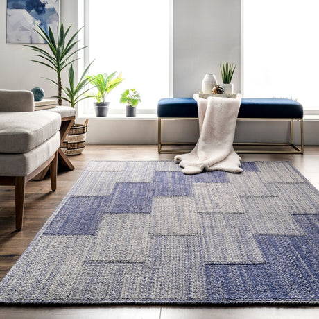 Nuloom Winslow Contemporary Nwi3543A Blue Rug.