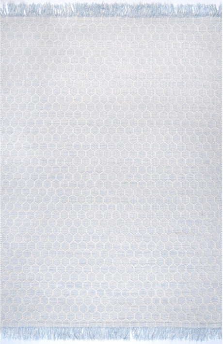 Nuloom Wylie Honeycomb Rug Nwy1375A Baby Blue Rug.