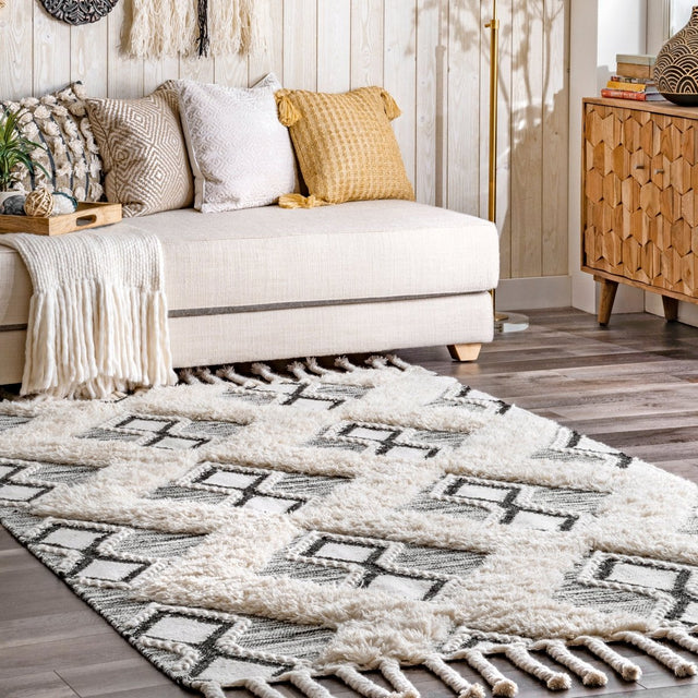 Nuloom Yara Helix Nya3590A Gray Rug.