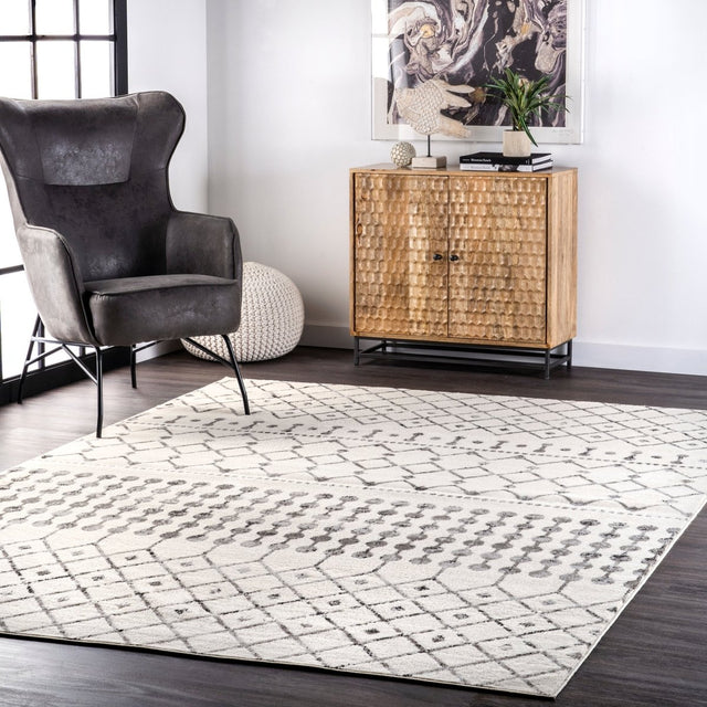 Nuloom Zola Moroccan Nzo1718A Gray Rug.