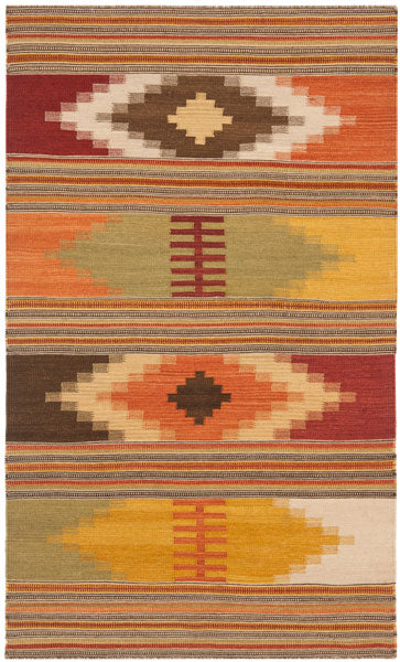 Safavieh Navajo Kilim Nvk177A Red / Multi Rugs.