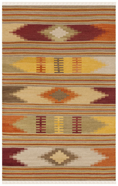 Safavieh Navajo Kilim Nvk177A Red / Multi Rugs