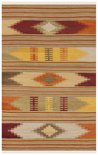 Safavieh Navajo Kilim Nvk177A Red / Multi Rugs.