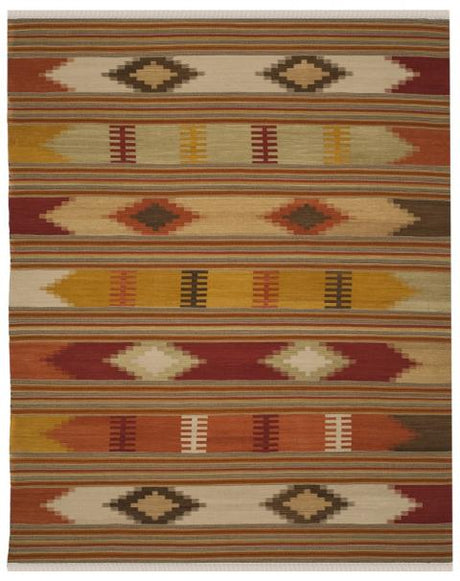 Safavieh Navajo Kilim Nvk177A Red / Multi Rugs.