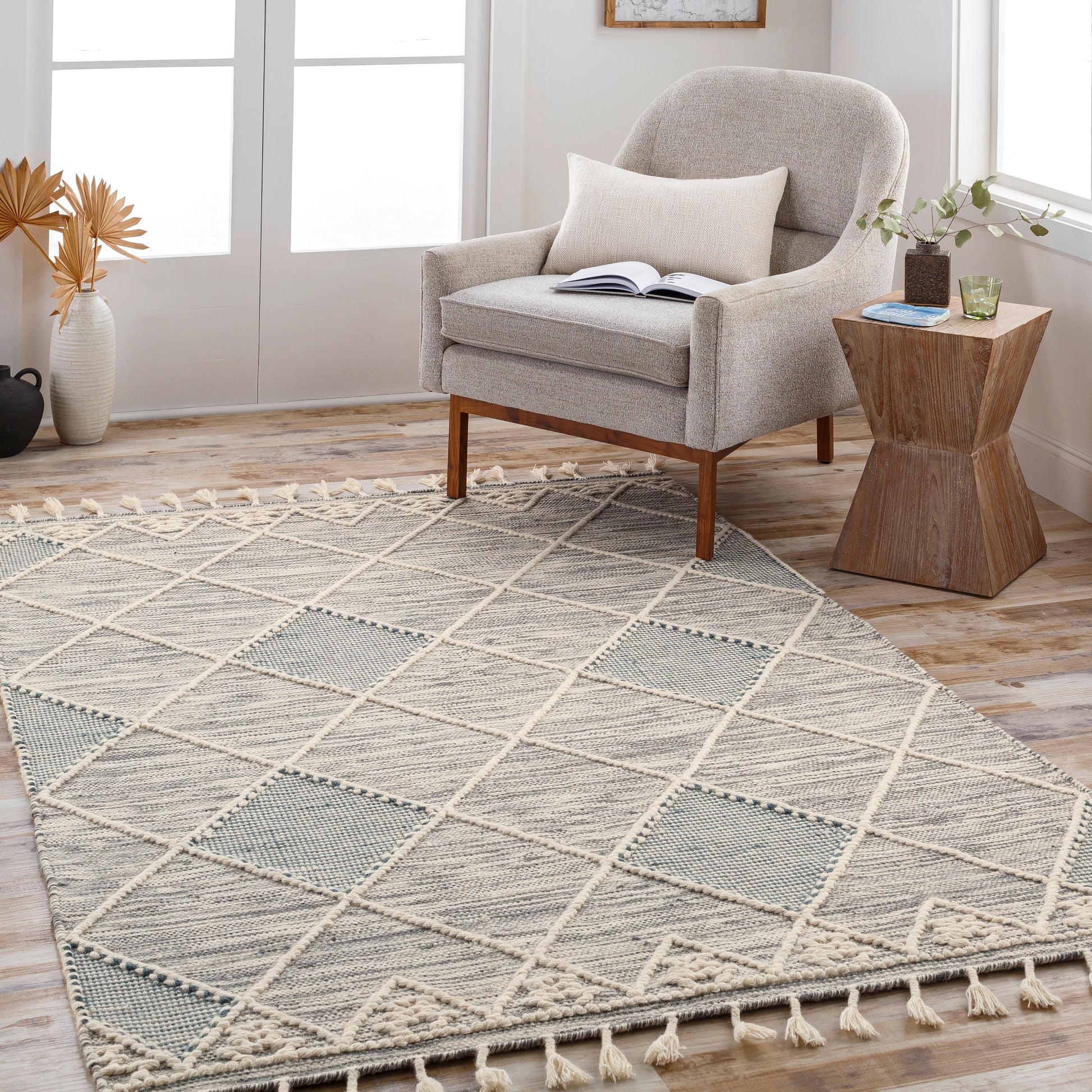 Surya Norwood Nwd-2307 Charcoal, Cream, Gray Area Rug