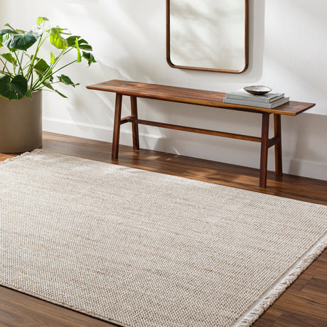 Surya New Delhi Nwh-2302 Pearl, Ash, Light Grey, Beige Rug.