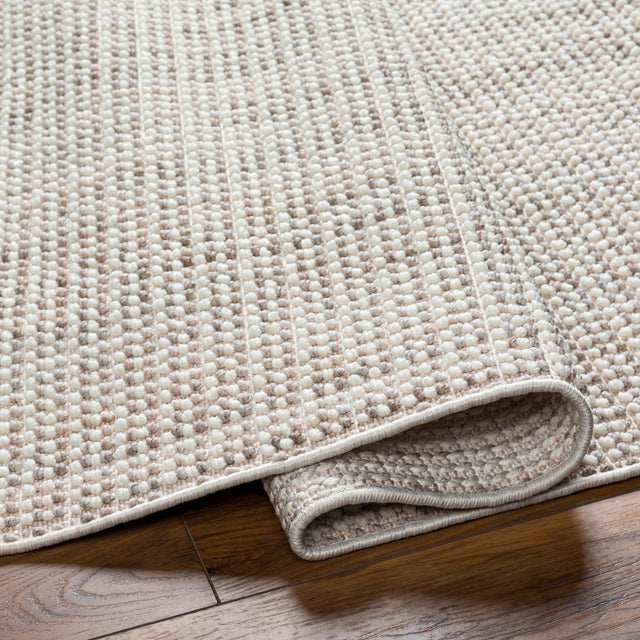 Surya New Delhi Nwh-2303 Ash, Light Grey, Sterling Grey, Metallic - Silver Rug.