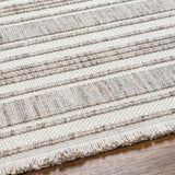 Surya New Delhi Nwh-2304 Light Grey, Ash, Slate Grey Taupe, Metallic - Silver Rug.
