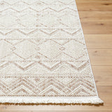 Surya New Delhi Nwh-2305 Light Silver, Light Grey, Off-White, Pale Slate Rug.