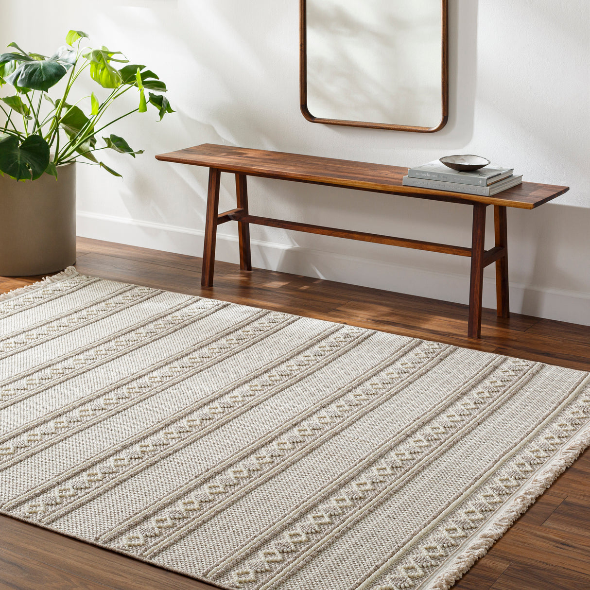 Surya New Delhi Nwh-2307 Light Silver, Light Grey, Pale Slate Rug.