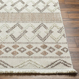 Surya New Delhi Nwh-2309 Light Grey, Ash, Sterling Grey Rug.