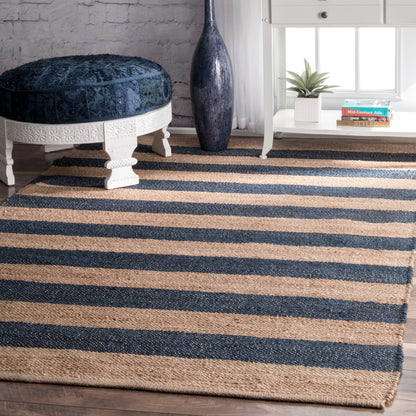 Nuloom Alisia Stripes Tadr03B Denim Area Rug