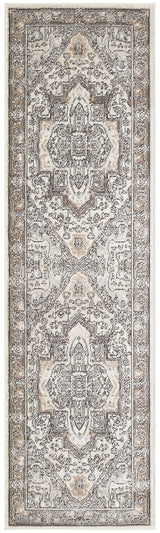 Nourison Quarry QUA18 Machine Made Ivory, Grey, Taupe Rug