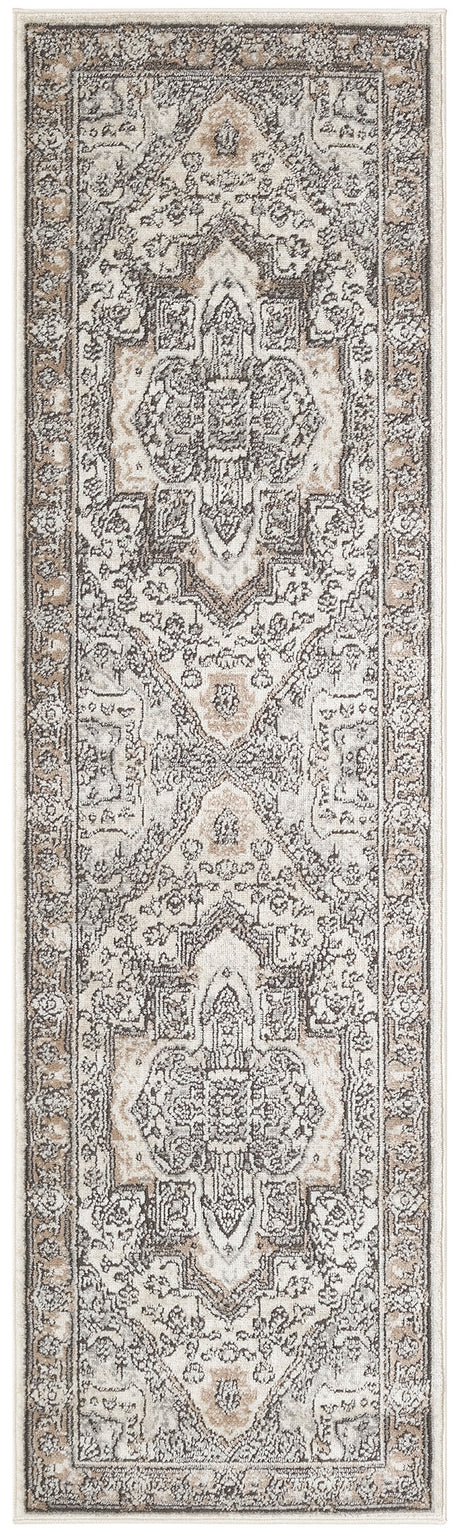 Nourison Quarry QUA18 Machine Made Ivory, Grey, Taupe Rug