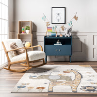 Nuloom Cass Safari Kids Grhn13A Beige Area Rug