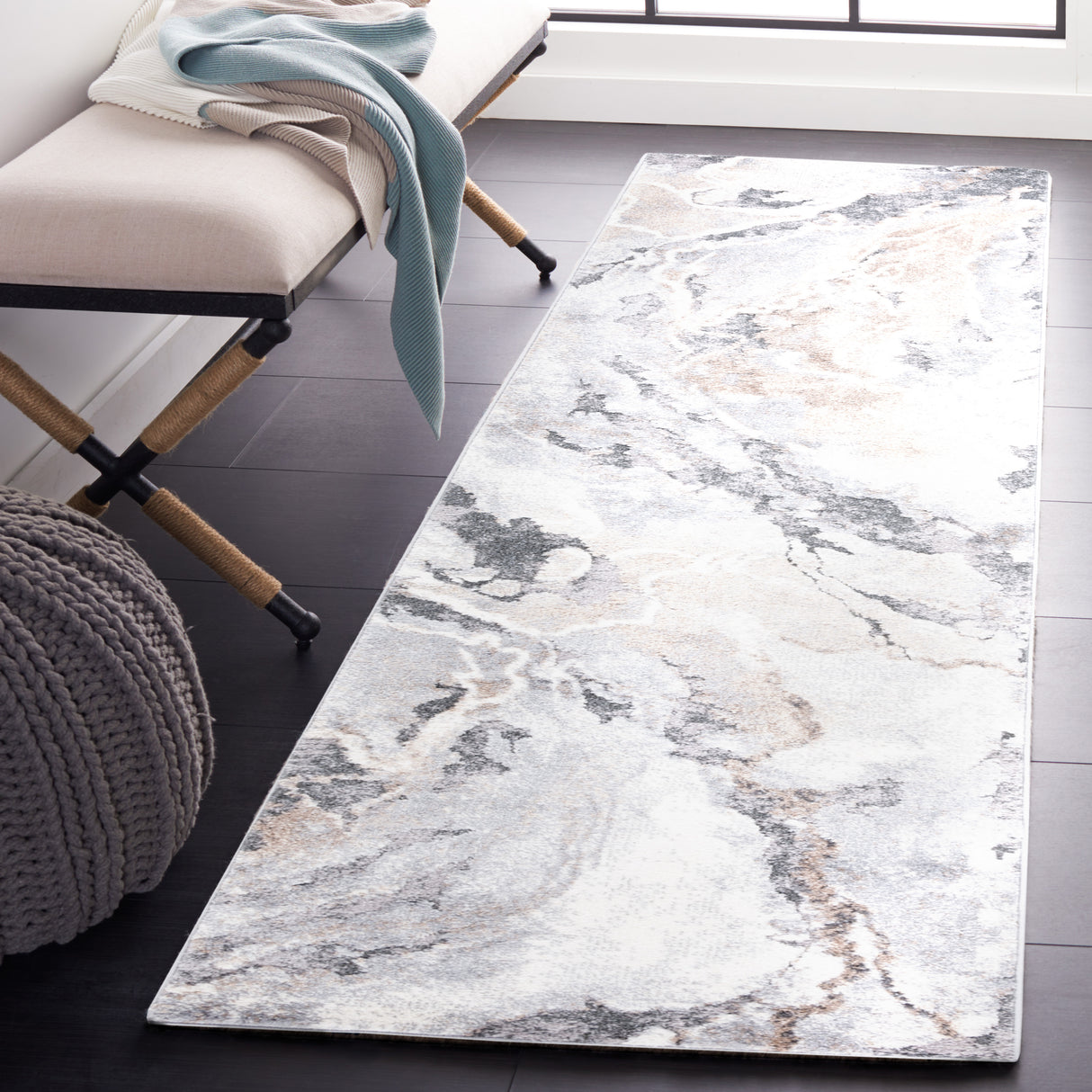 Safavieh Opal Oal410A Ivory/Grey Rug.