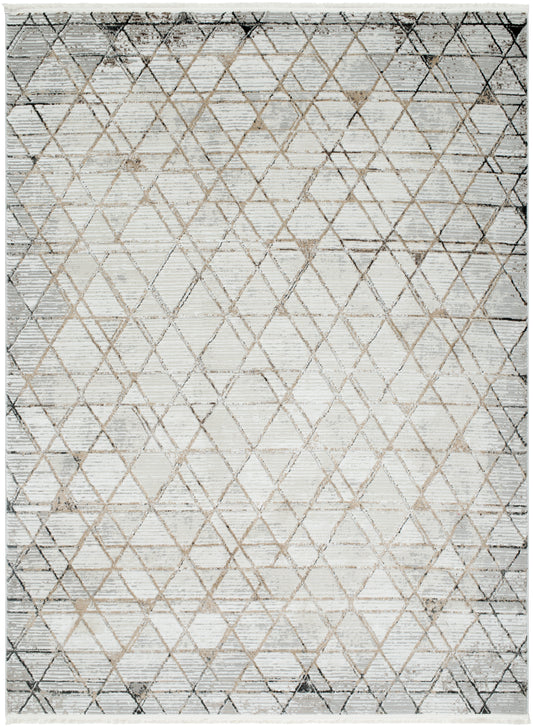 Surya Obsession Obn-2302 Cream, Light Gray, Gray, Black, Light Brown, Brown Area Rug