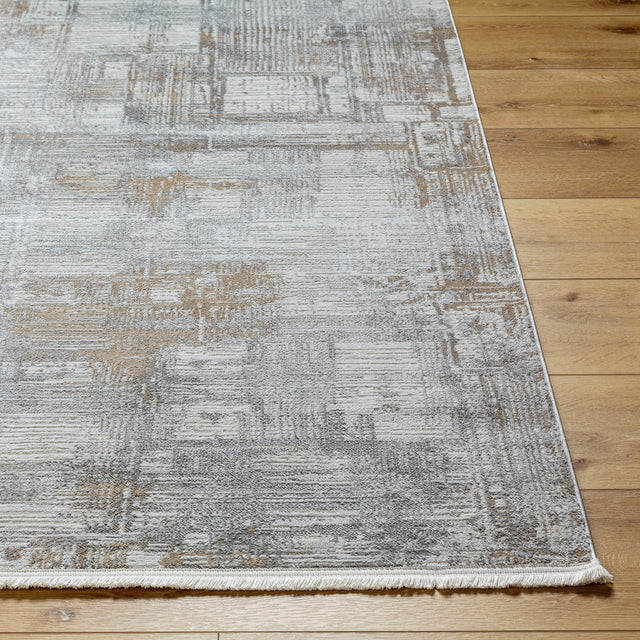 Surya Obsession Obn-2305 Cream, Gray, Light Gray, Light Brown, Charcoal Rug.