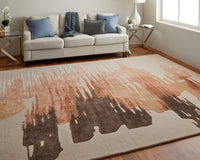Feizy Anya Any8883F Red/Brown/Orange Area Rug