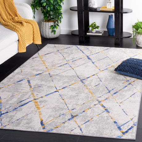 Safavieh Odyssey Ody810H Grey/Blue Gold Rug.