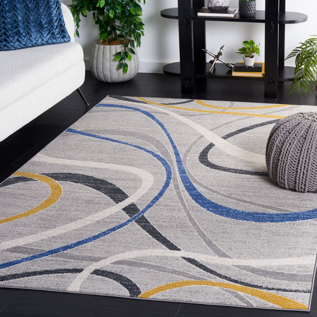 Safavieh Odyssey Ody812H Grey/Blue Gold Rug.