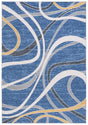 Safavieh Odyssey Ody812M Blue/Gold Ivory Rug.